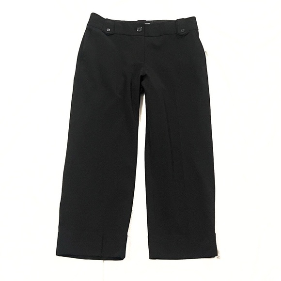 White House Black Market Pants - White House Black Market Legacy Mid Rise Straight Leg Cropped Pants Black Sz 6